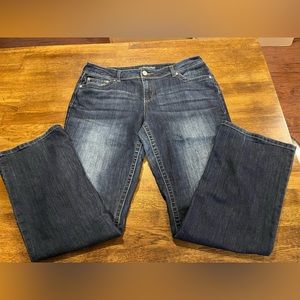 Maurices non-distressed bootcut jeans.